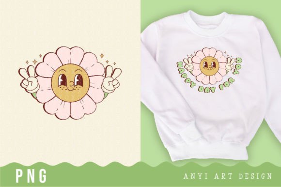 Download Retro Flower Daisy Sublimation - Daisy Collection