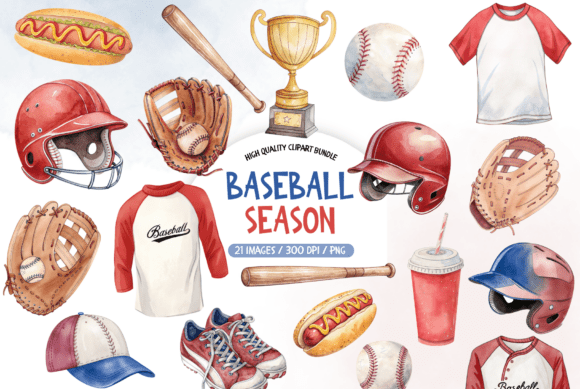 Download Sports Baseball Illustration Pack - Illustration Collection
