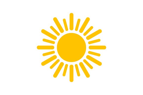 Download Shape of Yellow Sun. Vector Illustration - Illustration Collection