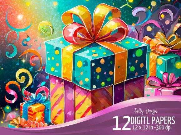 Download Beautiful Birthday Presents Illustration - Illustration Collection