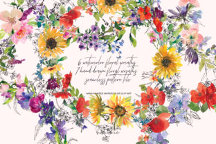 Download Watercolor Hand Drawn Wreath Collection - Collection Collection