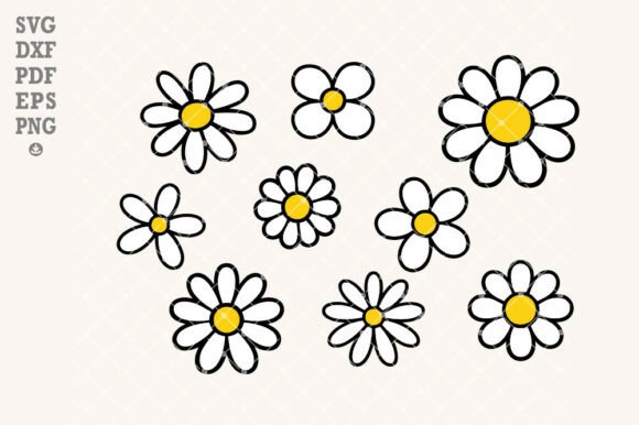 Download Daisy SVG Bundle, 9 Svg Cut Files, - Daisy Collection