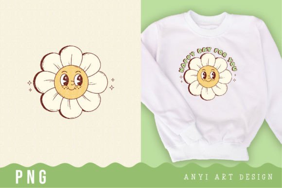 Download Retro Flower Daisy Sublimation - Daisy Collection
