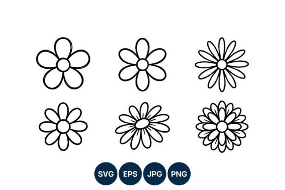 Download Simple Daisy Flower Icons - Daisy Collection