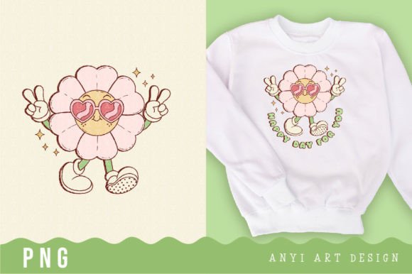 Download Retro Flower Daisy Sublimation - Daisy Collection