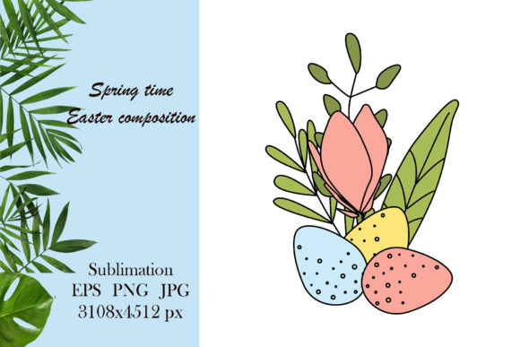 Download Spring Easter Illustration - Floral Png - Illustration Collection