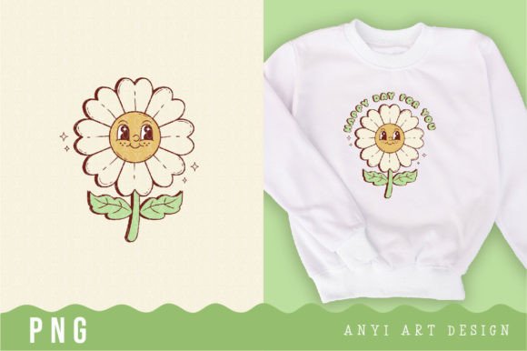 Download Retro Flower Daisy Sublimation - Daisy Collection