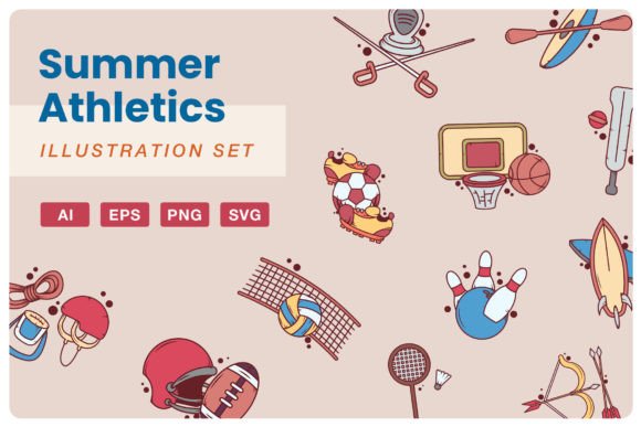 Download Summer Sport Illustration Kit - Illustration Collection