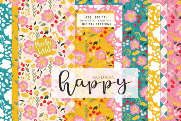 Download Happy Go Lucky Wild Flower Patterns - Flower patterns Collection