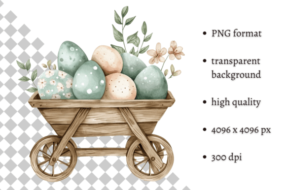 Download Watercolor Blue Easter Illustration PNG - Illustration Collection