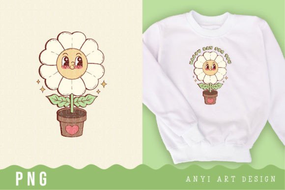 Download Retro Flower Daisy Sublimation - Daisy Collection