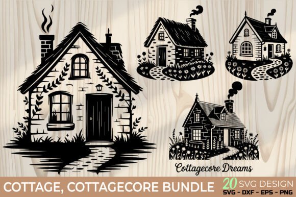 Download High Quality Cottage SVG Bundle - High quality Collection