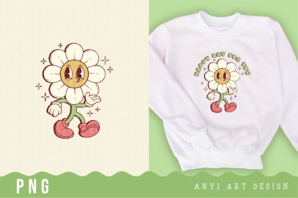 Download Retro Flower Daisy Sublimation - Daisy Collection