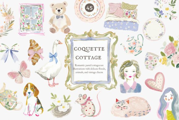 Download Coquette Cottage Clipart Collection - Collection Collection