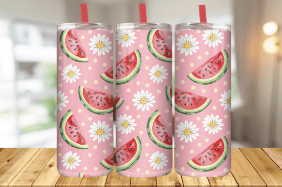 Download Cute Watermelon Daisy &amp; Polka Dot Design - Daisy Collection