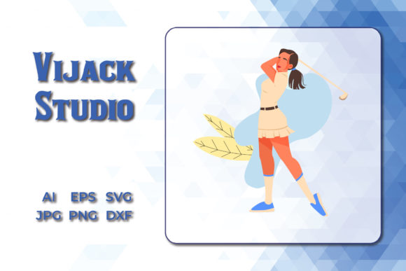 Download Sport Illustration Golf Girl - Illustration Collection