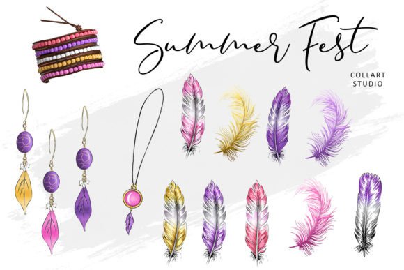 Download Fashion Summer Fest Illustrations, Party - Illustration Collection