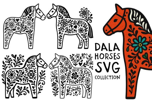 Download Dala Horse SVG Collection - Collection Collection