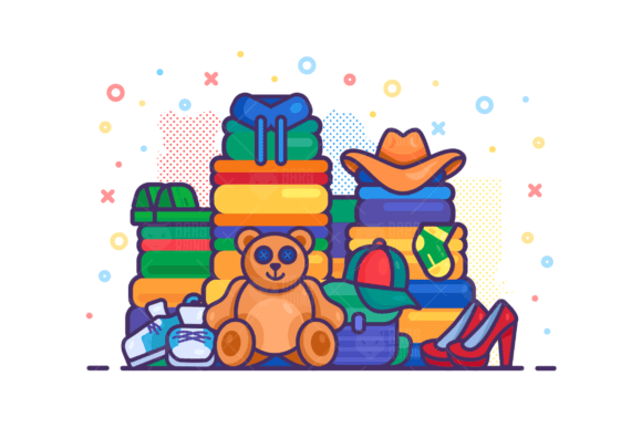 Download Textile Shopping Illustration - Illustration Collection