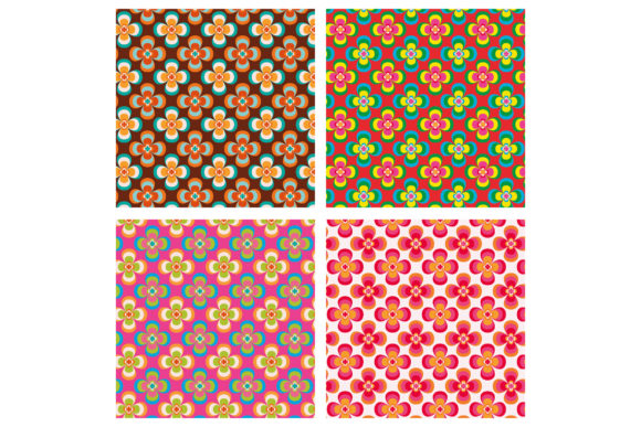 Download Retro Flower Patterns - Flower patterns Collection